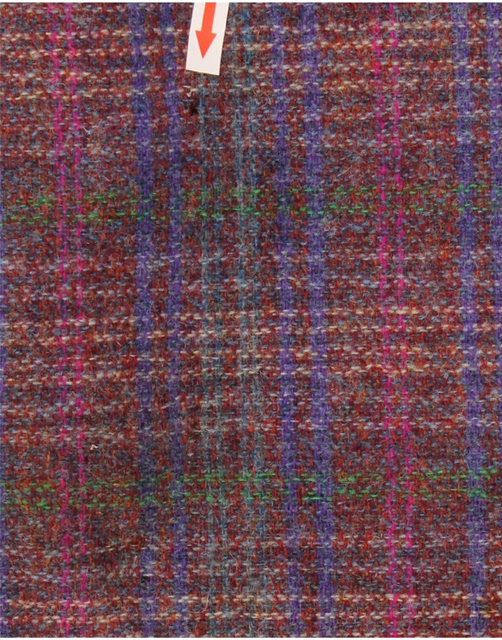 Gonna longuette da donna Pitlochry UK 14 media W30 lana a quadri multicolore