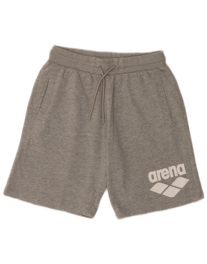 Pantaloncini sportivi grafici da uomo ARENA piccoli in cotone grigio