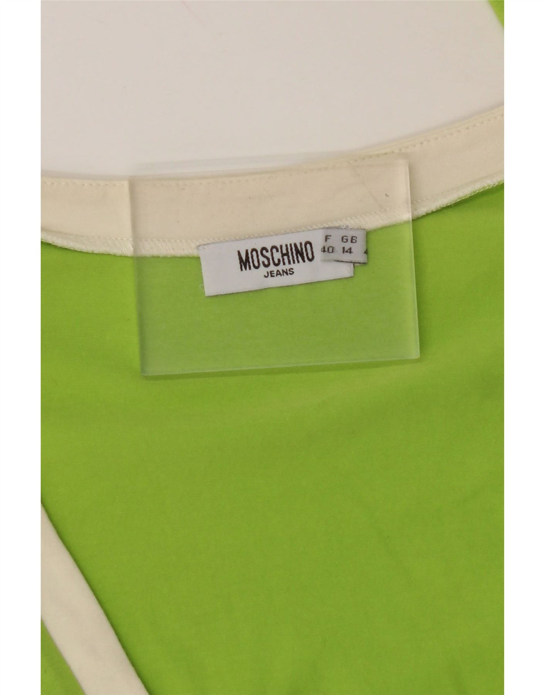Top cardigan da donna MOSCHINO UK 14 verde medio