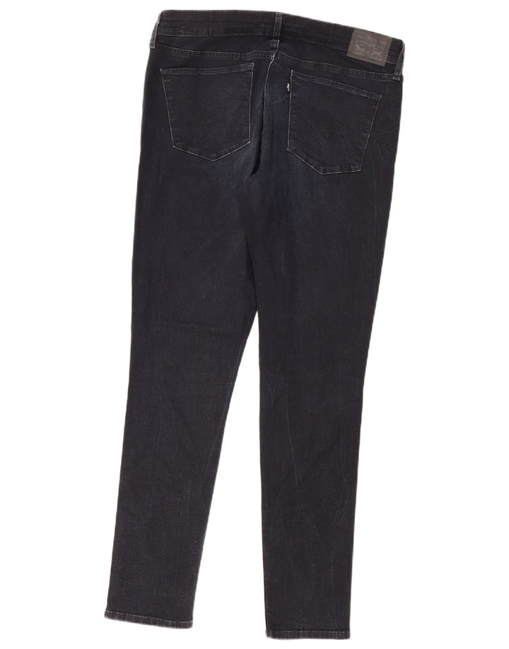 LEVI'S Womens 710 Skinny Jeans W32 L32 Navy Blue Cotton