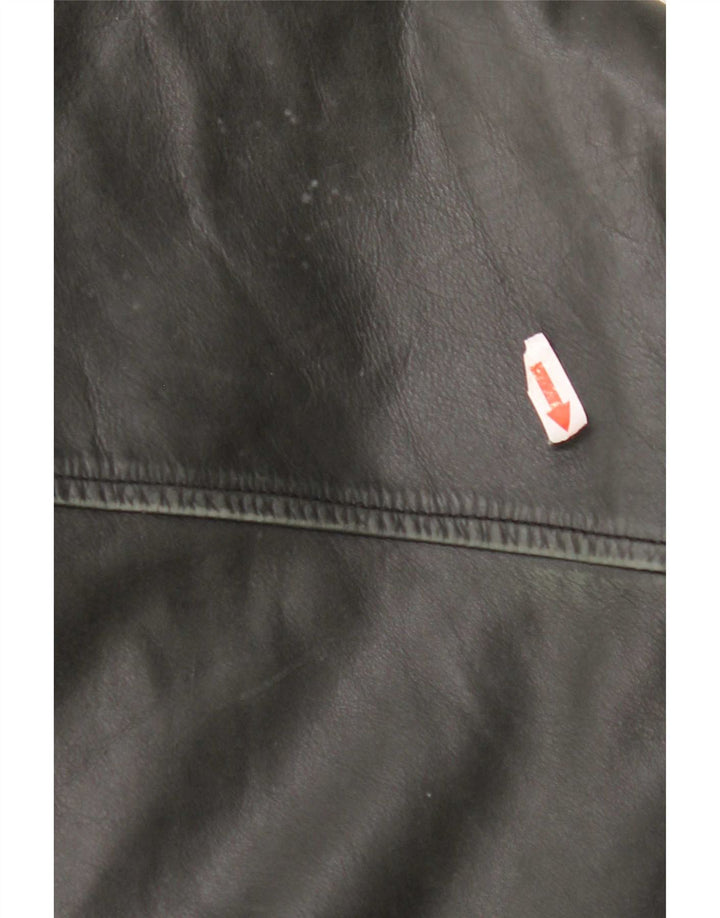 Giacca in pelle da uomo MONTANA UK 44 2XL Nera