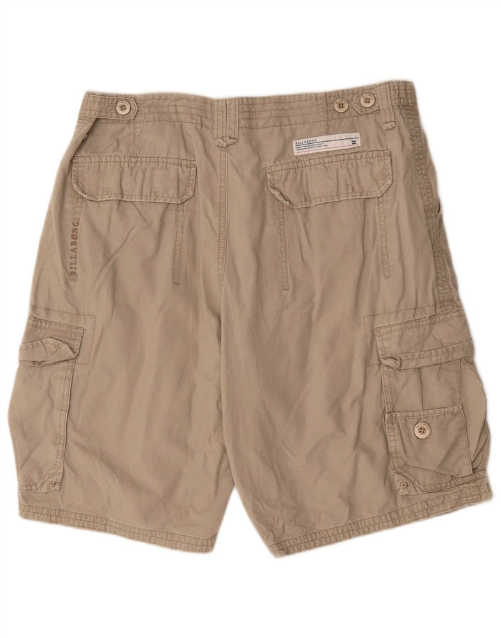Pantaloncini cargo da uomo Billabong W34 grandi in cotone beige
