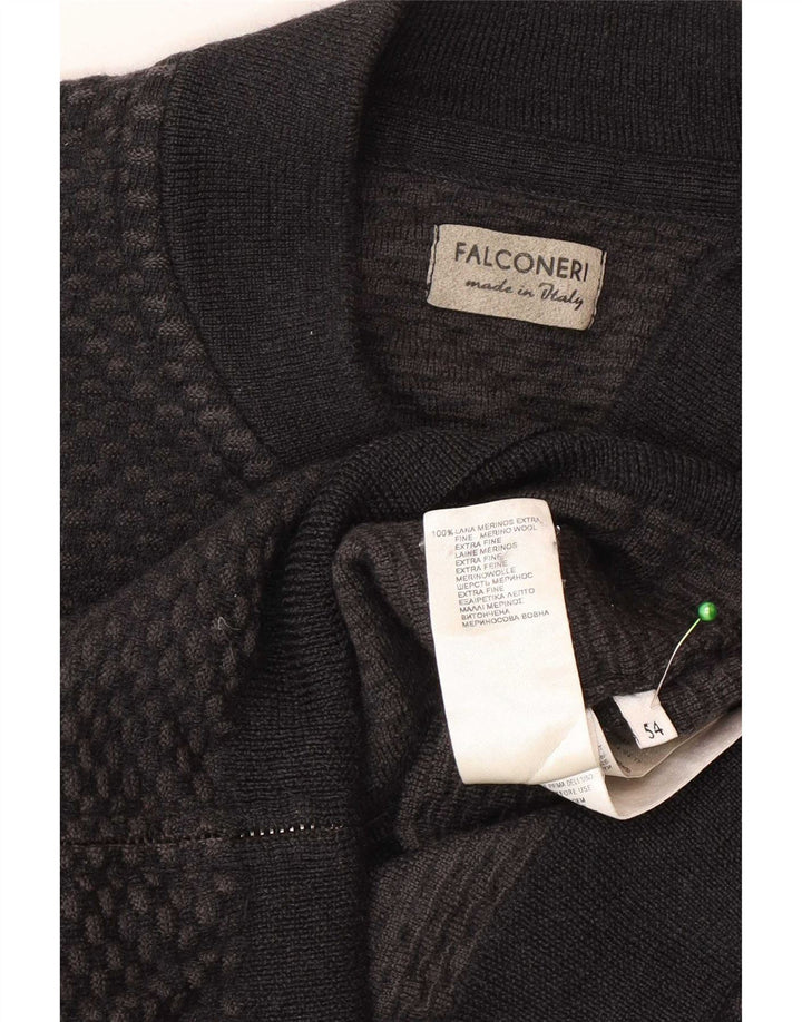 Maglione Cardigan Uomo Falconeri IT 54 XL Grigio Lana