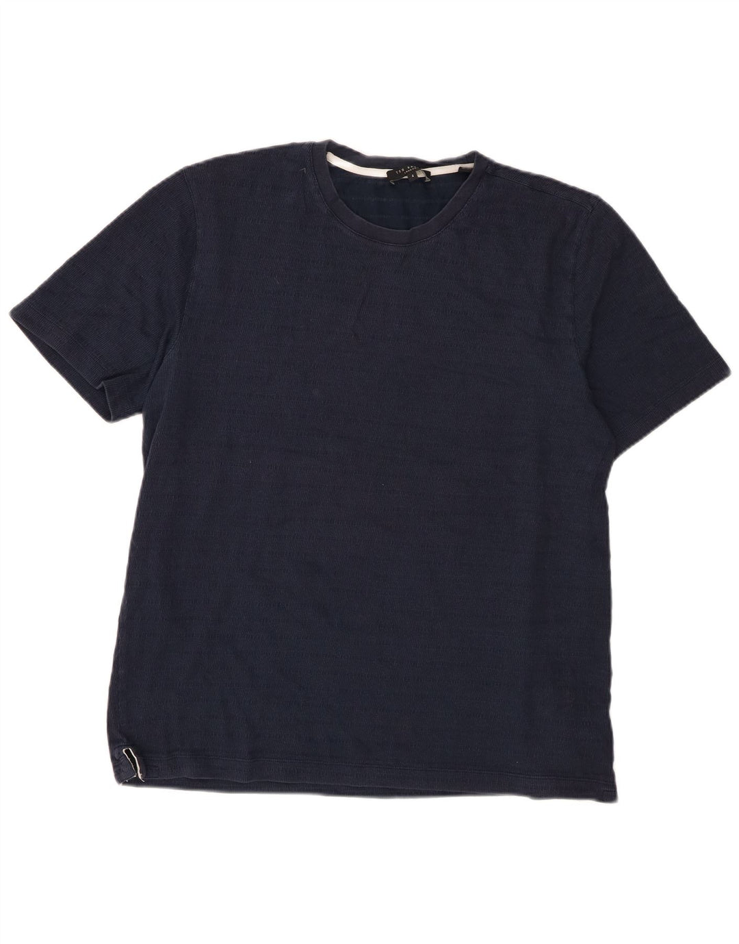 T-shirt da uomo Ted Baker taglia 4 grande in cotone blu navy