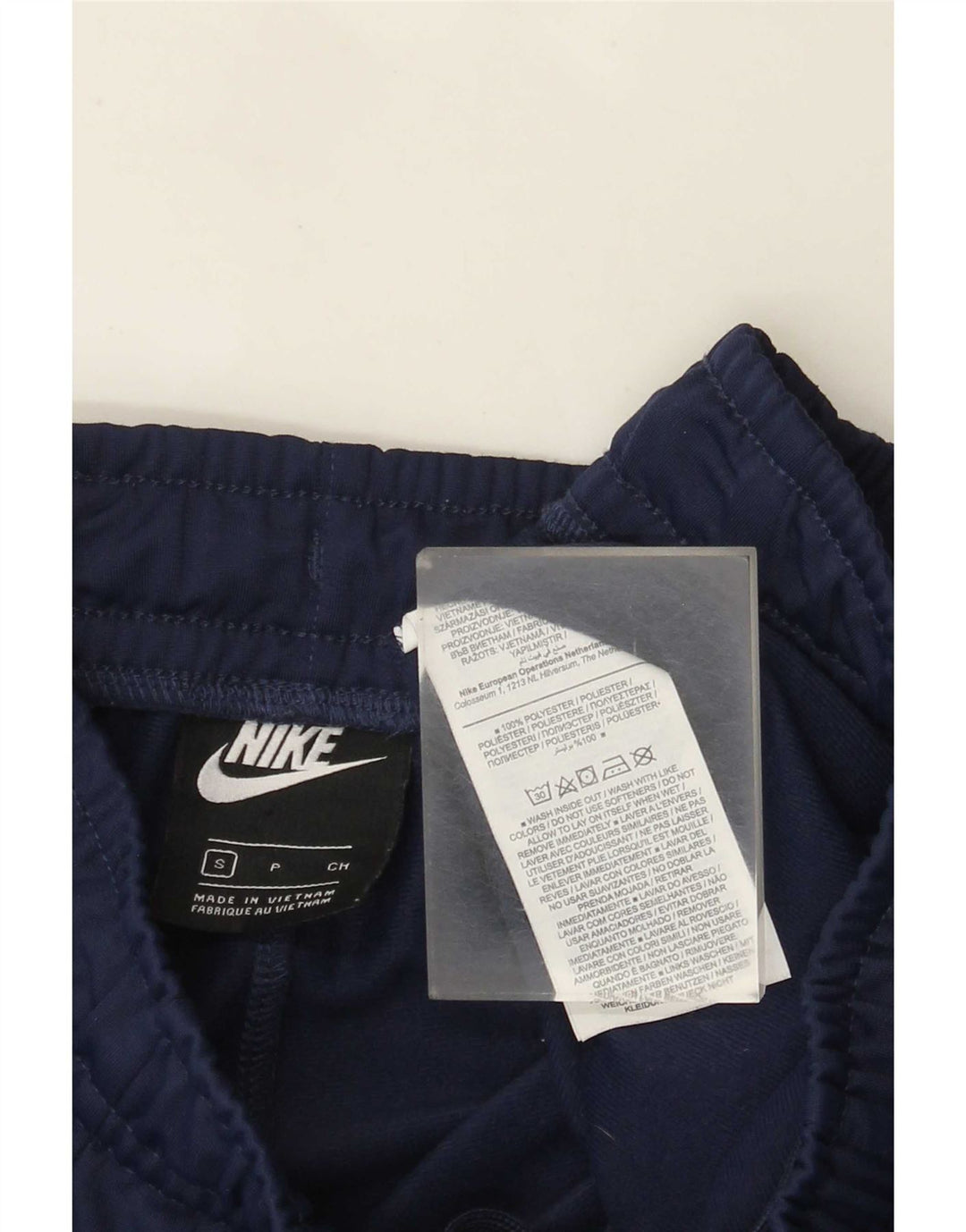 Pantaloni da tuta da uomo Nike Joggers piccoli in poliestere blu navy