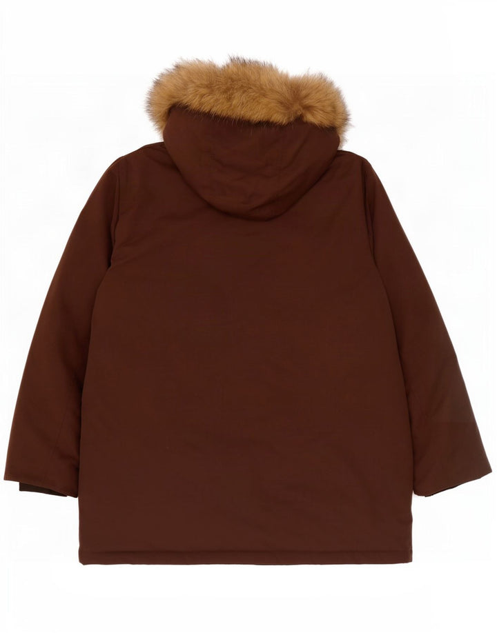 Astrolabio Piumino Uomo con Cappuccio IT 52 XL Marrone Poliammide