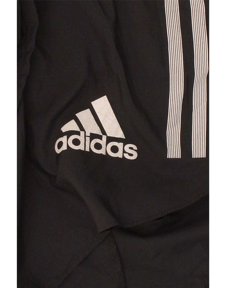 ADIDAS Womens Sport Shorts UK 14 Medium Black Polyester Vintage Adidas and Second-Hand Adidas from Messina Hembry 