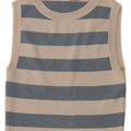 Canotta corta da donna Zara UK 8 piccola a righe blu