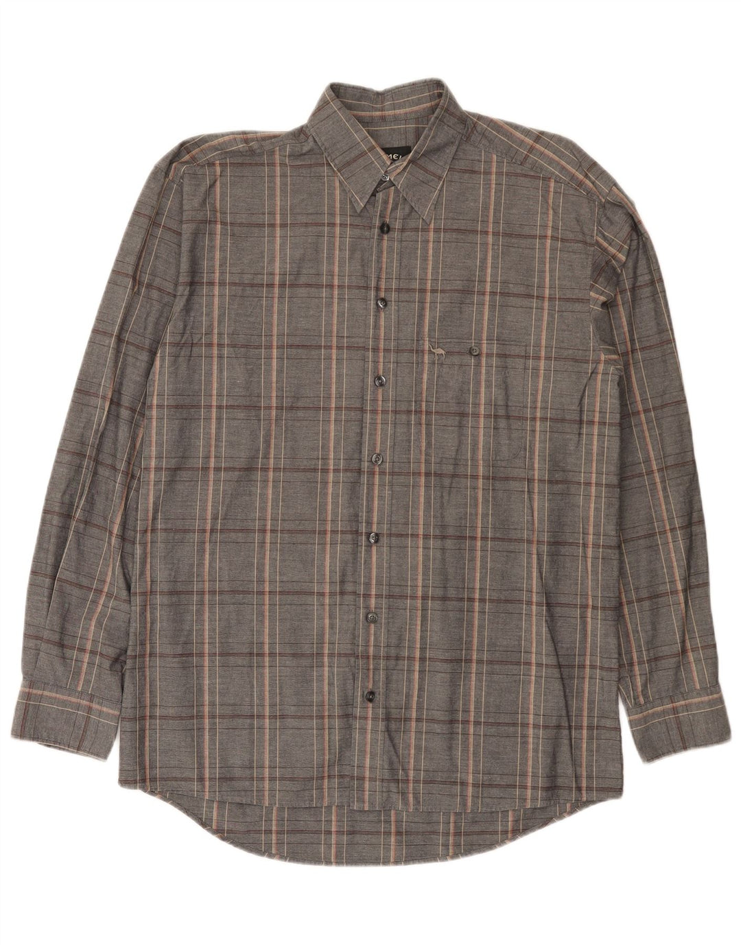 Camicia da uomo Camel Active piccola scozzese grigia