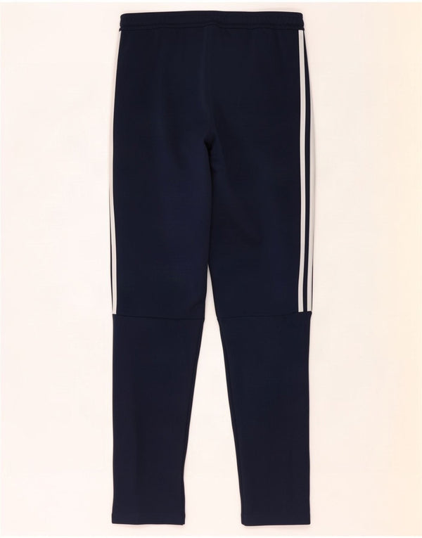 Pantaloni da tuta da uomo Adidas Large in poliestere blu navy