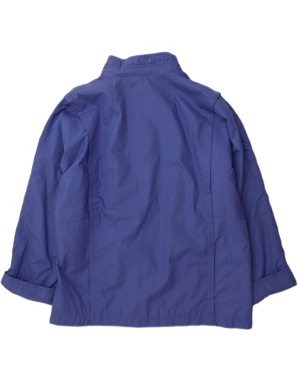 C&A Womens Oversized Bomber Jacket EU 42 Large Blue Polyester