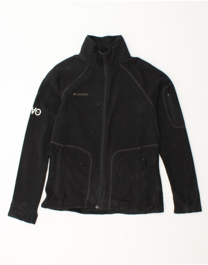 COLUMBIA Womens Fleece Jacket UK 10 Small Black Polyester Vintage Columbia and Second-Hand Columbia from Messina Hembry 