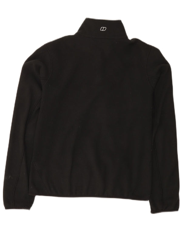 Maglione in pile da donna Berghaus con collo con zip UK 10 piccolo nero