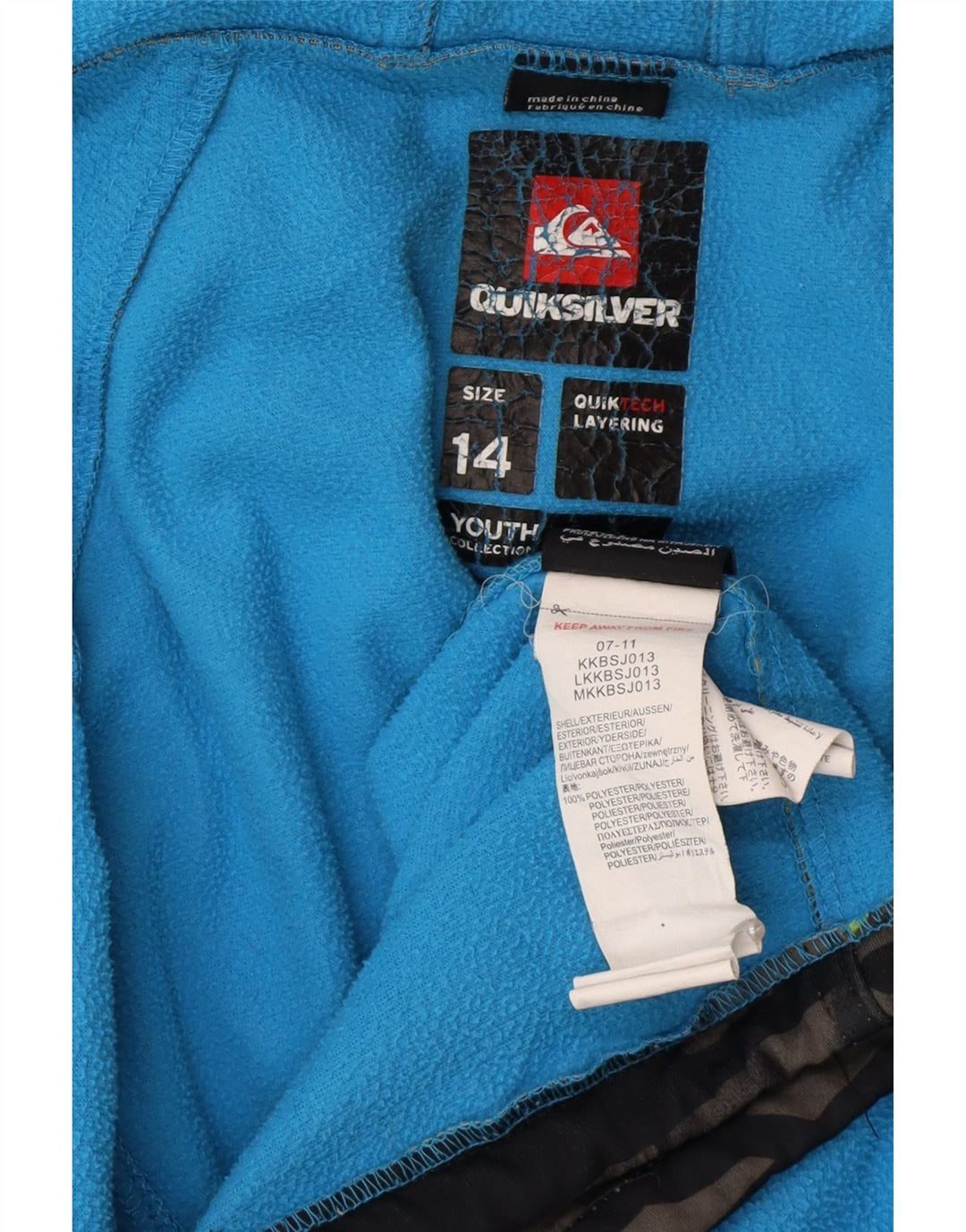 Giacca a vento grafica Quiksilver da ragazzo 13-14 anni multicolore