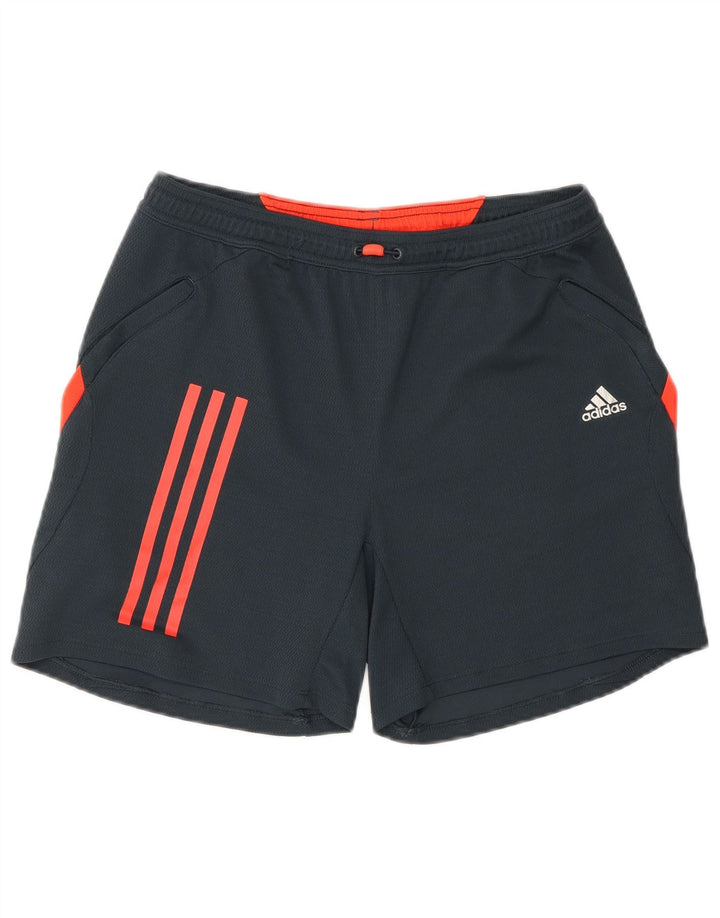 Pantaloncini sportivi Adidas Climacool da uomo XS in poliestere blu navy