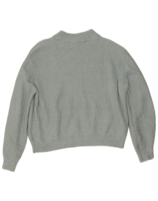 Maglione da donna Marks & Spencer a collo alto corto UK 16 grande turchese