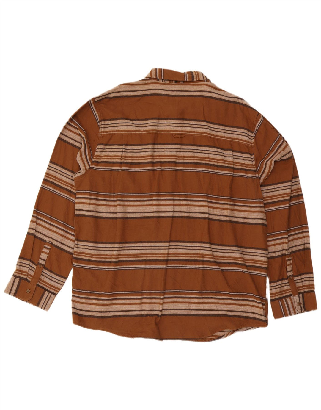 Camicia in flanella da uomo Hurley 2XL a righe marroni