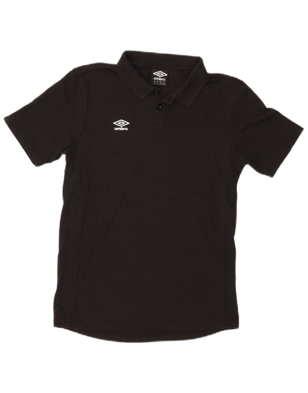Polo Umbro da bambino 11-12 anni grande in cotone nero