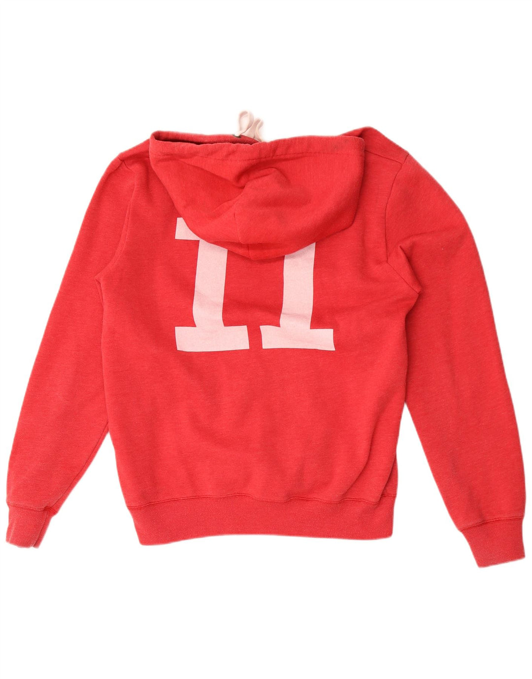 JACK WILLS Felpa con cappuccio grafica da uomo in cotone rosso medio