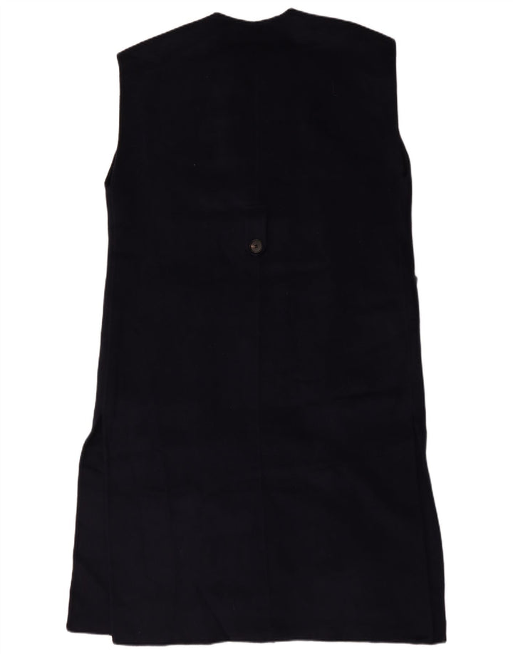 Gilet oversize lungo da donna Zara UK 6 XS blu navy in lana