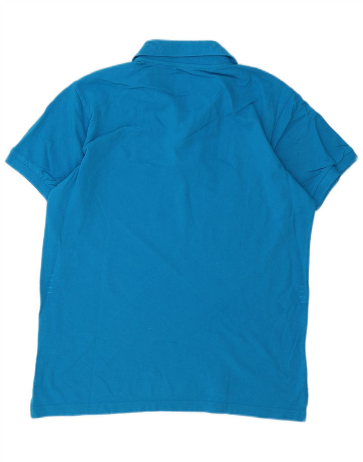 Polo da uomo North Sails in cotone blu medio
