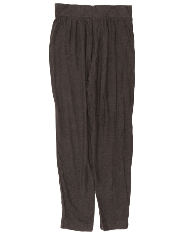 Pantaloni da abito con pegging da donna French Connection UK 12 Medium W30 L31 Grigio