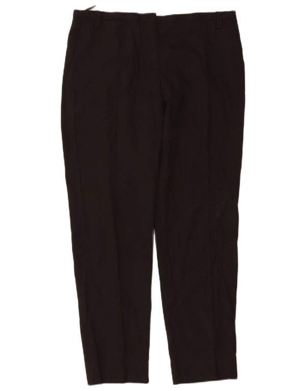 Pantaloni da abito slim a vita alta da donna Prada IT 46 Large W34 L28 Marrone