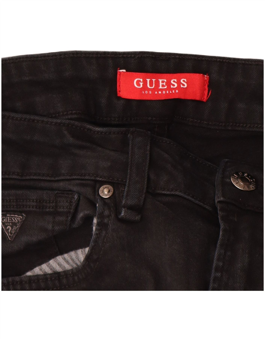 Jeans slim da uomo Guess W31 L31 cotone nero
