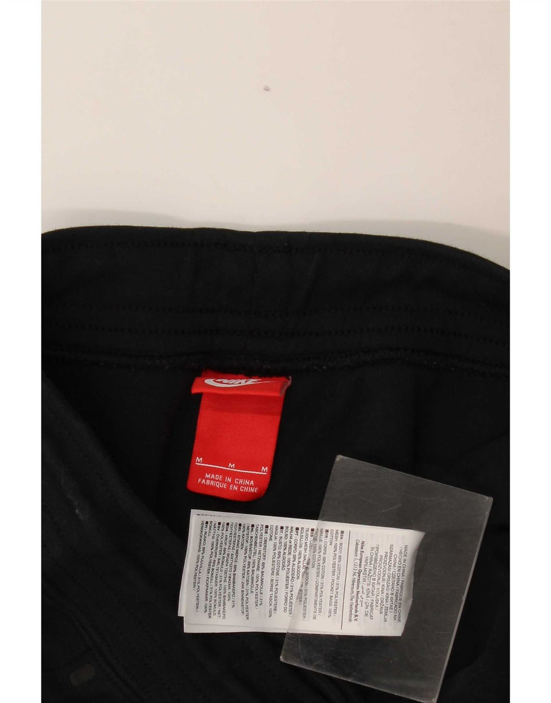 Pantaloncini sportivi Nike da uomo, cotone medio nero