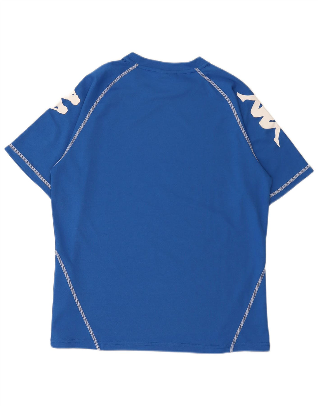 T-shirt grafica da uomo Kappa Top grande blu in poliestere