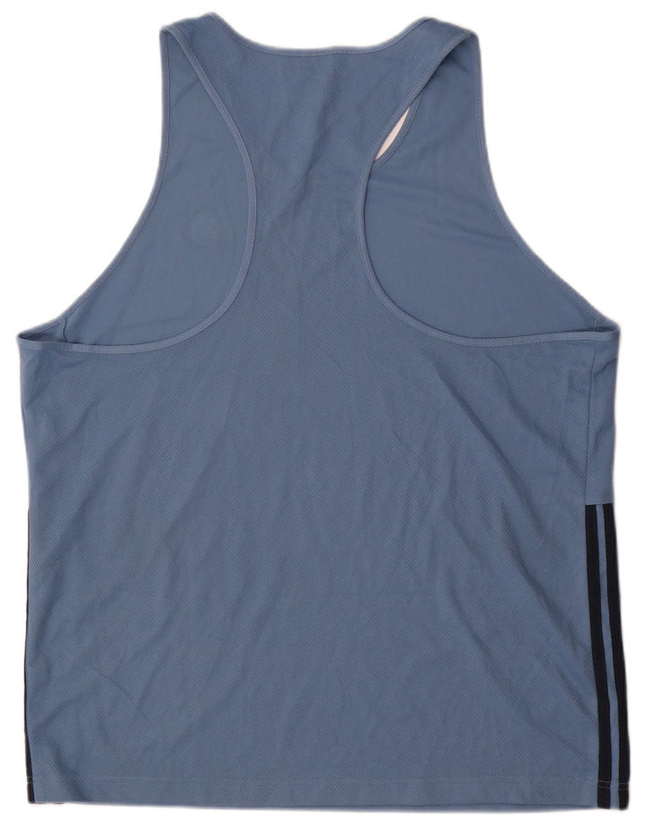 Canotta Adidas da uomo XL XL in poliestere blu