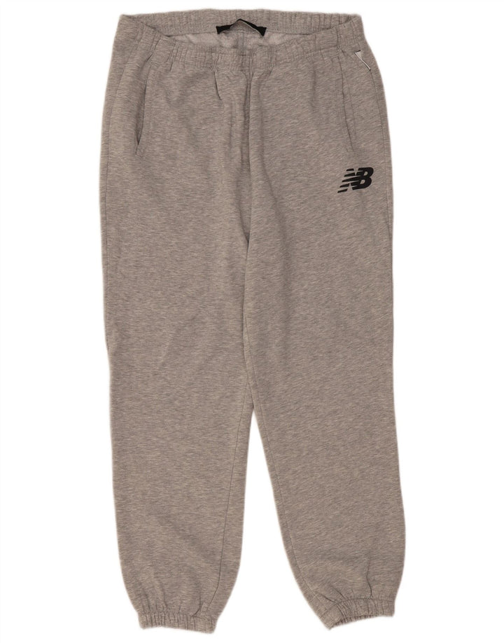 Pantaloni da tuta da uomo New Balance Joggers Large Poliestere grigio