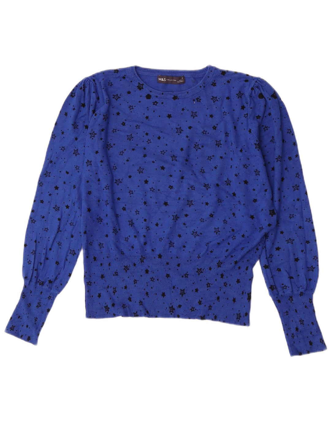 Marks & Spencer Maglione da donna con scollo a barca con motivo astratto UK 14 Medi