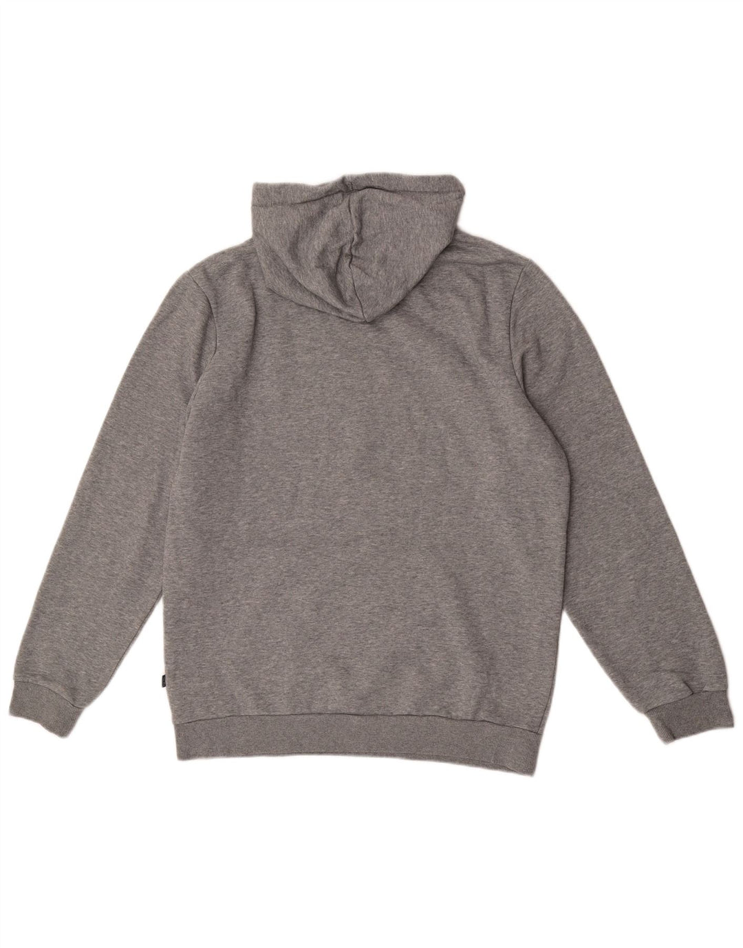 Felpa con cappuccio grafica da uomo Puma in cotone chiazzato grigio medio