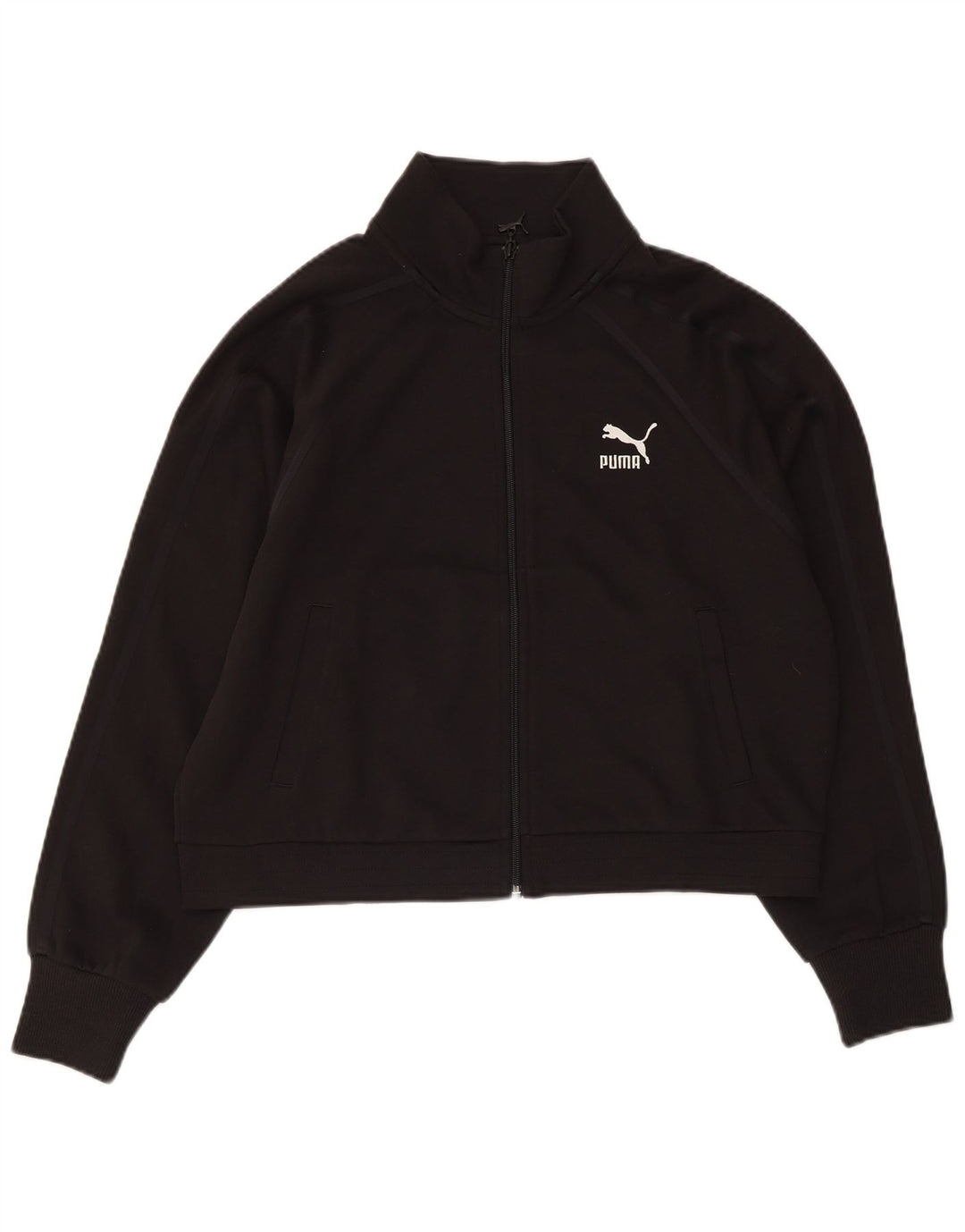 Giacca da ginnastica corta da donna PUMA UK 14 cotone nero medio