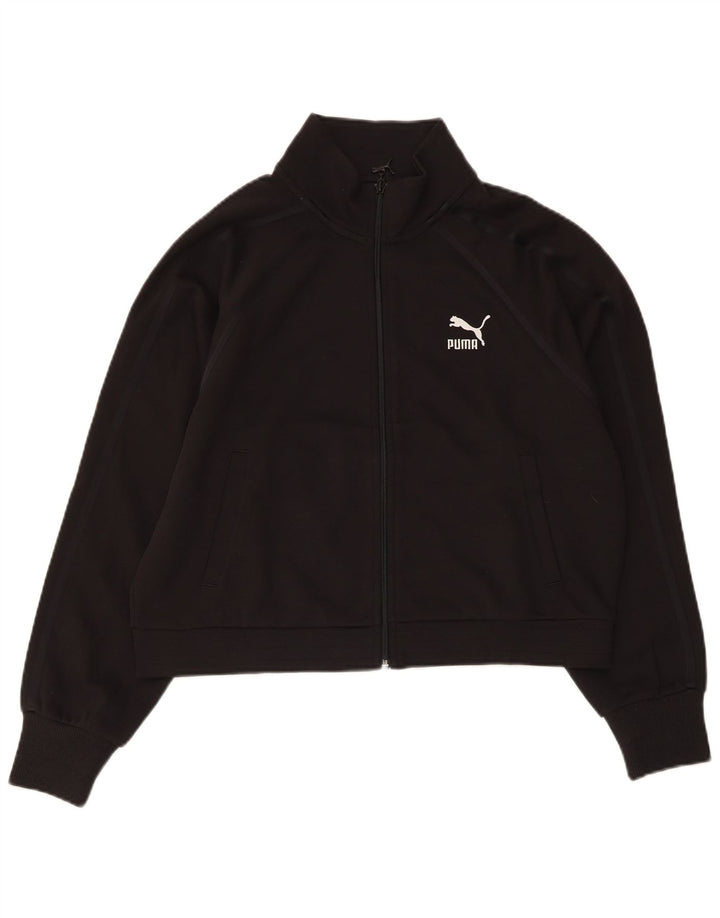 Giacca da ginnastica corta da donna PUMA UK 14 cotone nero medio