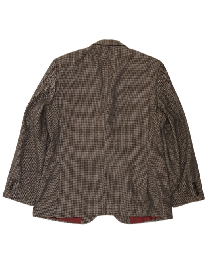 MARKS & SPENCER Giacca blazer da uomo a 2 bottoni UK 38 pied de poule grigio medio