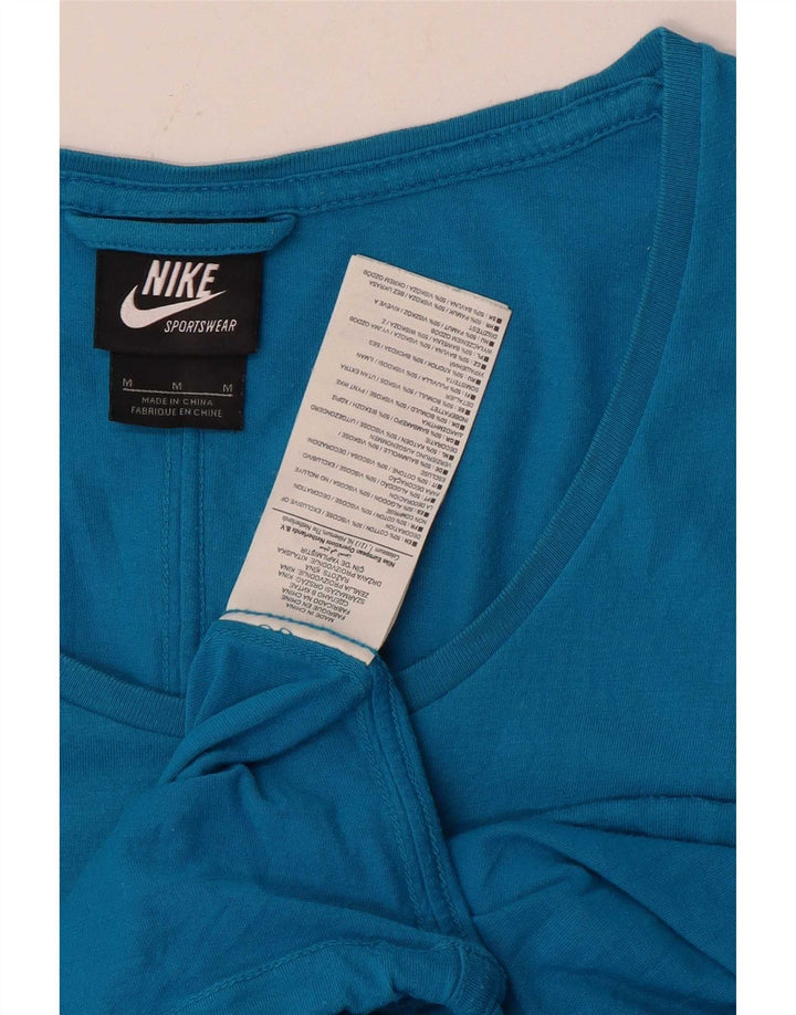 T-shirt da donna Nike Top UK 14 cotone blu medio