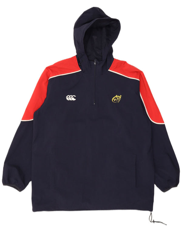 CANTERBURY Giacca da tuta da uomo con cappuccio Munster Rugby, grande, blu navy