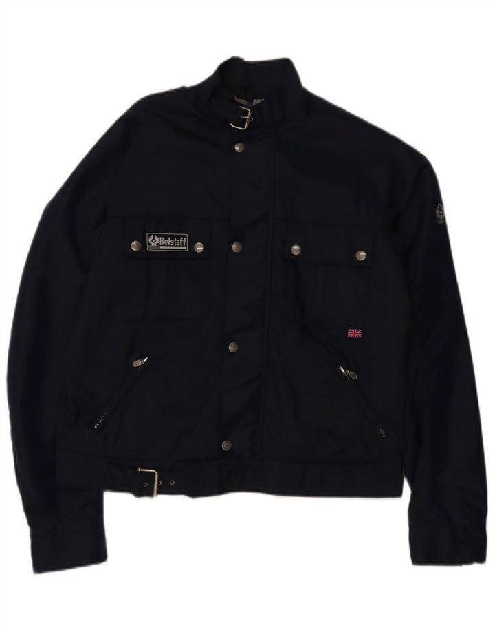 Giacca utility Belstaff per ragazzi 13-14 anni in nylon blu navy