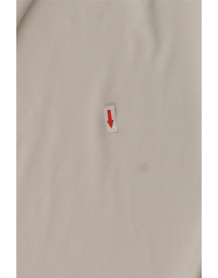 Polo da uomo Lotto in cotone bianco medio