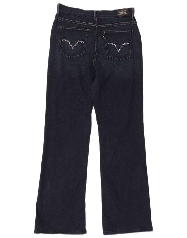 Jeans Levi's 512 Bootcut da donna US 12 Large W30 L31 Blu Navy