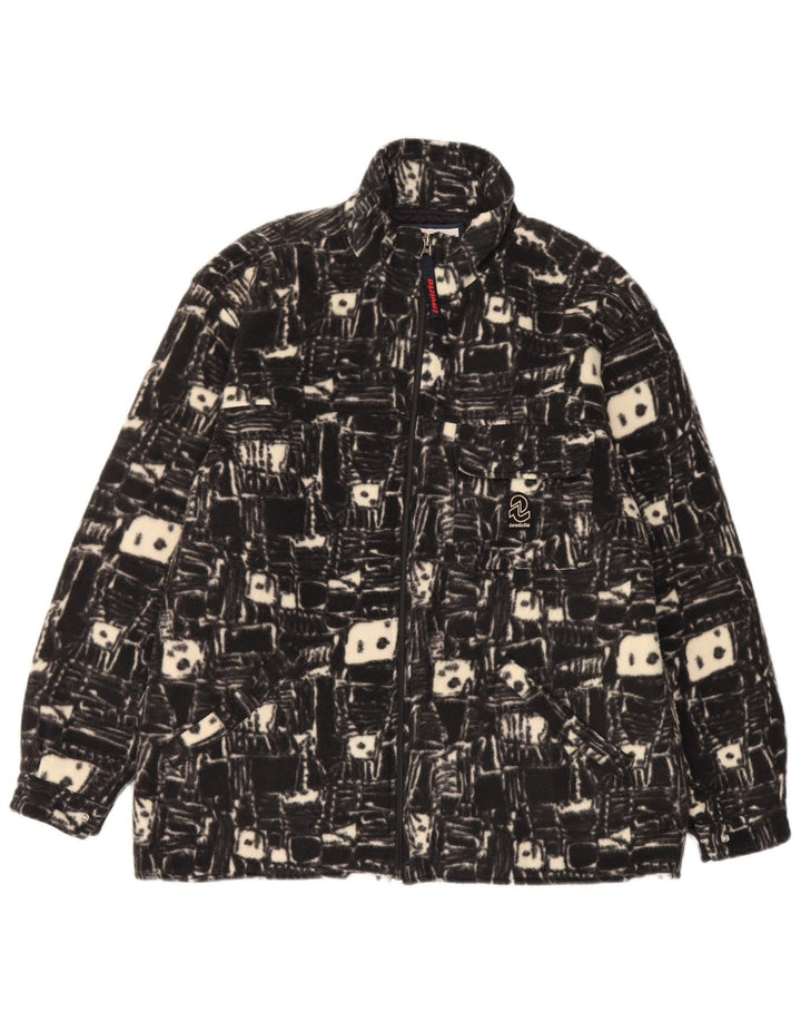 Giacca in pile da uomo Invicta UK 38 Poliestere geometrico nero medio