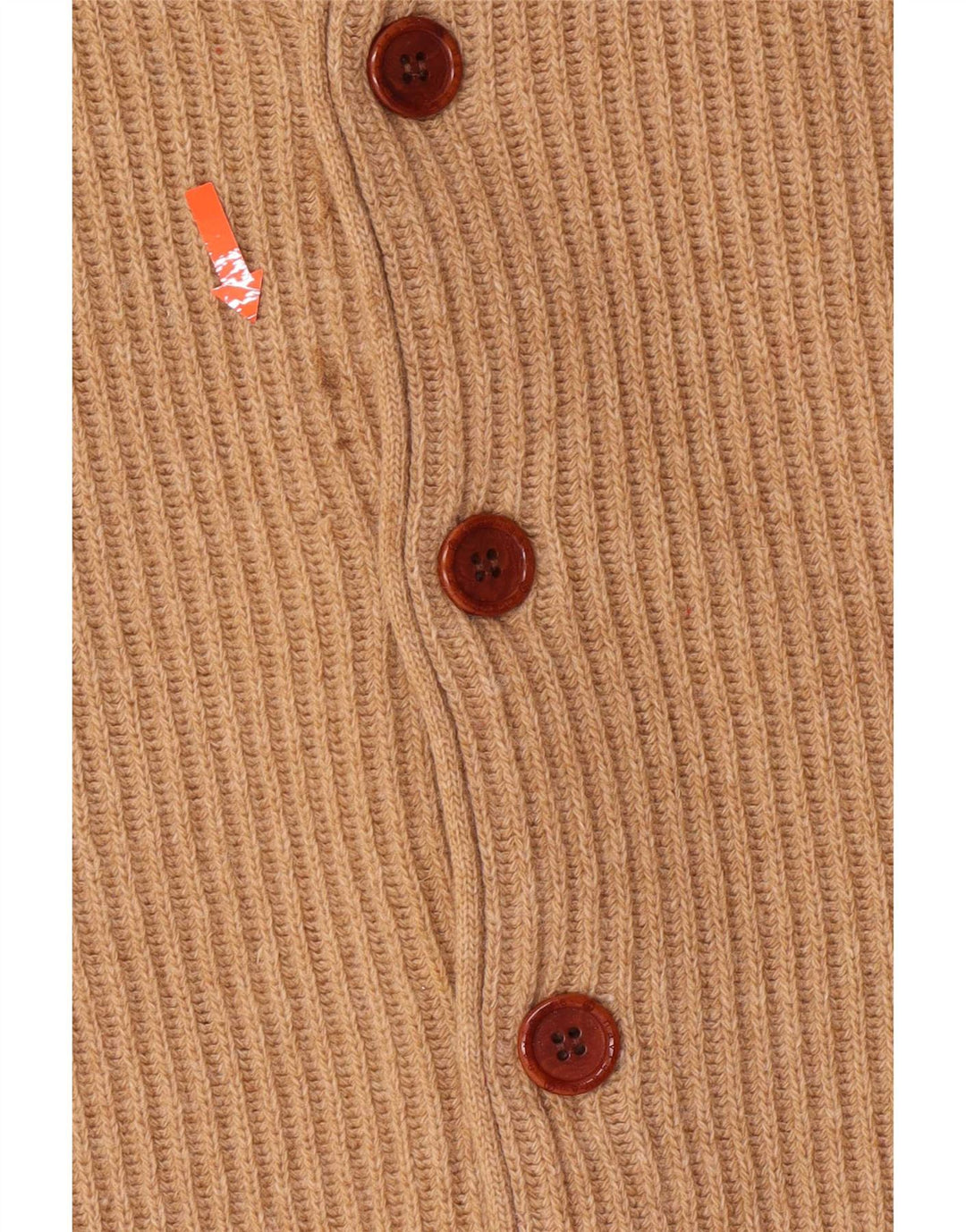 Maglione cardigan da uomo Navigare Large Beige Lambswool