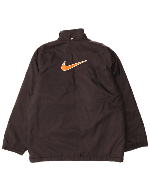 Giacca a vento grafica Nike da ragazzo 12-13 anni grande in nylon nero