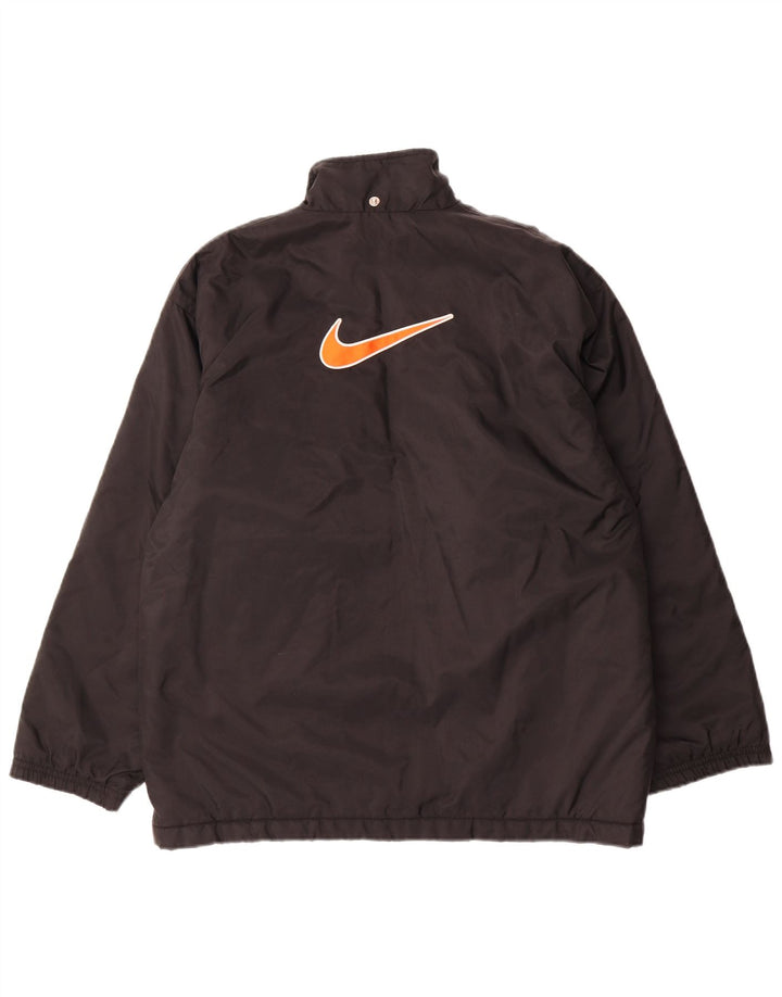 Giacca a vento grafica Nike da ragazzo 12-13 anni grande in nylon nero