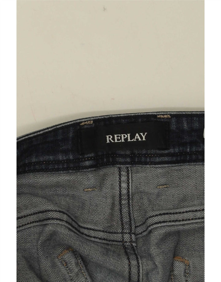 Replay Jeans dritti Grover da uomo W34 L31 Blu