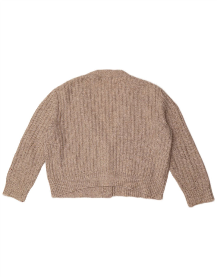 Maglione cardigan oversize corto da donna Marks & Spencer UK 14 Grigio medio