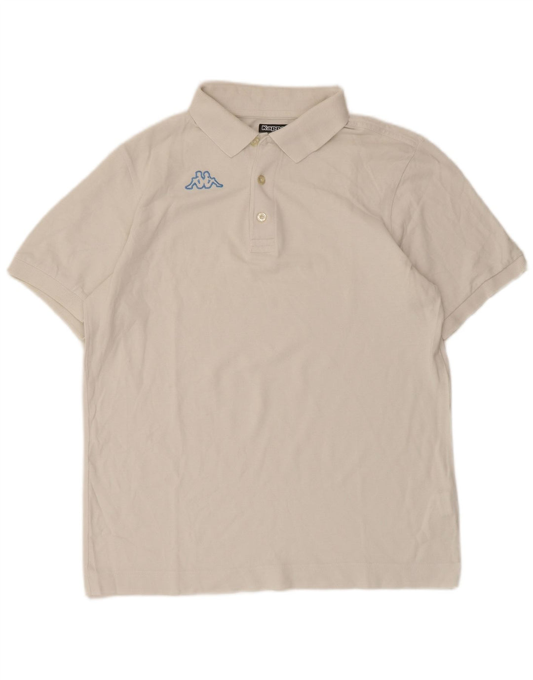 Polo Kappa Uomo Cotone Medio Bianco