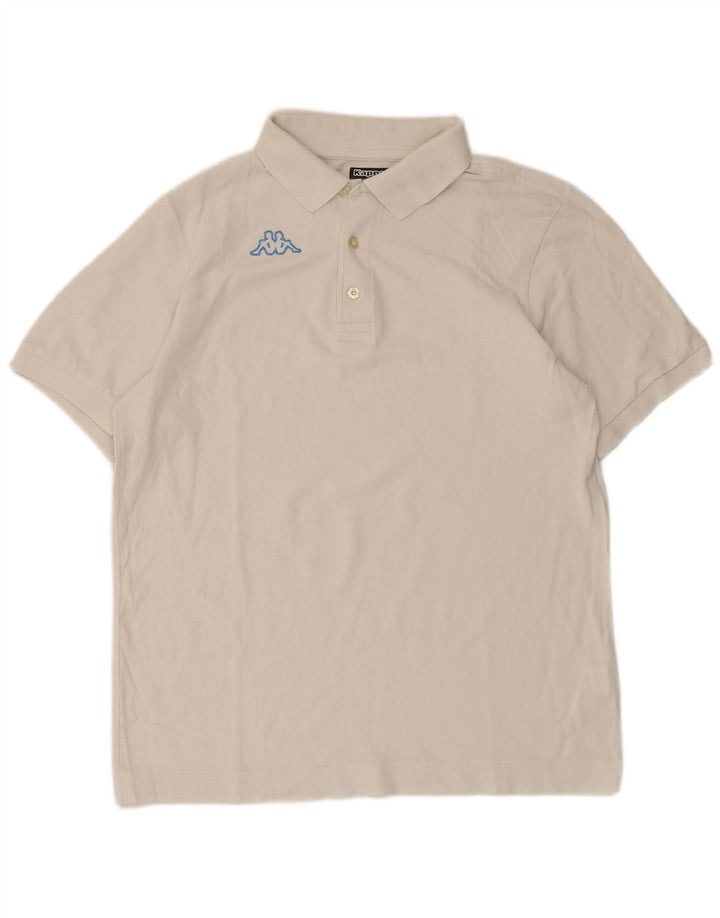 Polo Kappa Uomo Cotone Medio Bianco